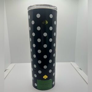 Kate spade polka dot tumbler new with tags never used.